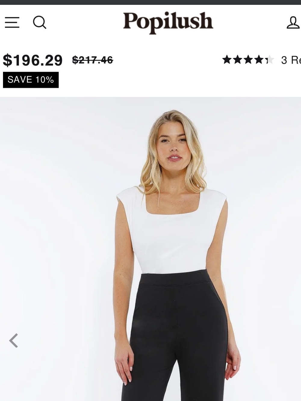 Shapewear top white
